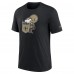 Футболка New Orleans Saints Nike Black Rewind Logo Tri-Blend
