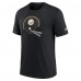 Футболка Pittsburgh Steelers Nike Rewind Logo Tri-Blend - Black