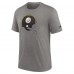 Футболка Pittsburgh Steelers Nike Rewind Logo Tri-Blend - Heather Charcoal