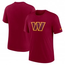 Футболка Washington Commanders Nike Rewind Logo Tri-Blend - Burgundy