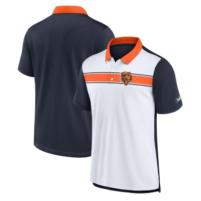 Chicago Bears Nike White/Navy Rewind Pique Polo