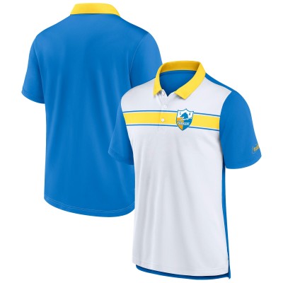 Los Angeles Chargers Nike White/Powder Blue Rewind Pique Polo