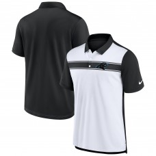 Carolina Panthers Nike White/Black Rewind Pique Polo