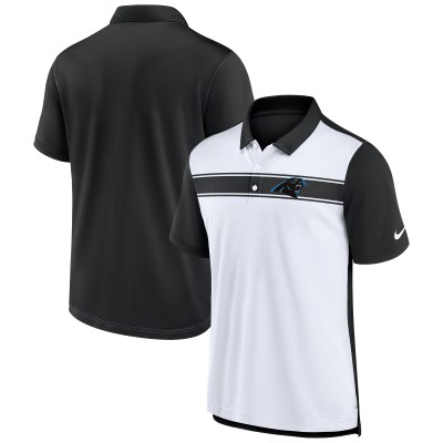 Carolina Panthers Nike White/Black Rewind Pique Polo