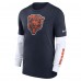 Футболка с длинным рукавом Chicago Bears Nike Slub Fashion - Heather Navy