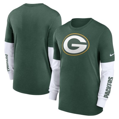 Футболка с длинным рукавом Green Bay Packers Nike Slub Fashion - Heather Green