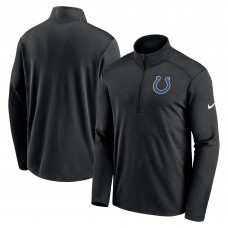 Indianapolis Colts Nike Black Agility Pacer Performance Half-Zip Top