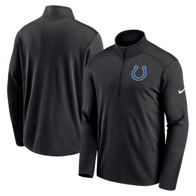 Indianapolis Colts Nike Black Agility Pacer Performance Half-Zip Top