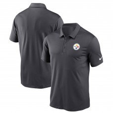 Pittsburgh Steelers Nike Anthracite Franchise Logo Performance Polo
