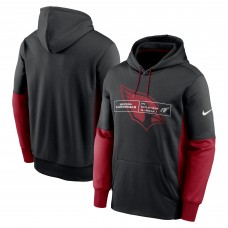 Толстовка Arizona Cardinals Nike Color Block Fleece Performance - Black