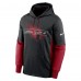 Толстовка Arizona Cardinals Nike Color Block Fleece Performance - Black