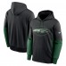New York Jets Nike Black Color Block Fleece Performance Pullover Hoodie New York Jets Nike Black Color Block Fleece Performance Pullover Hoodie
