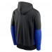 Толстовка Los Angeles Rams Nike Color Block Fleece Performance - Black