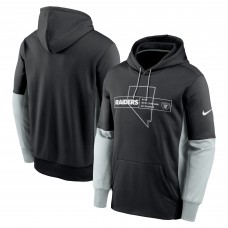 Толстовка Las Vegas Raiders Nike Color Block Fleece Performance - Black