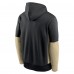 Толстовка New Orleans Saints Nike Black Color Block Fleece Performance