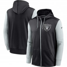 Толстовка на молнии Las Vegas Raiders Nike Performance - Black