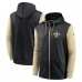 Толстовка на молнии New Orleans Saints Nike Black Performance