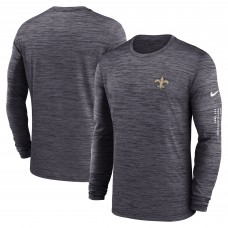 Футболка с длинным рукавом New Orleans Saints Nike Velocity - Black