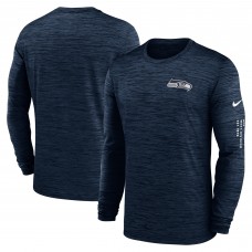 Футболка с длинным рукавом Seattle Seahawks Nike Velocity - College Navy