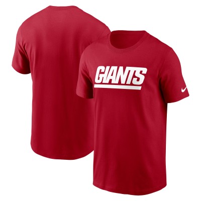 New York Giants Nike Red Team Wordmark Essential T-Shirt