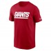 New York Giants Nike Red Team Wordmark Essential T-Shirt