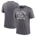 Las Vegas Raiders Nike Heather Charcoal Helmet Tri-Blend T-Shirt