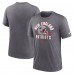 New England Patriots Nike Heather Charcoal Helmet Tri-Blend T-Shirt New England Patriots Nike Heather Charcoal Helmet Tri-Blend T-Shirt
