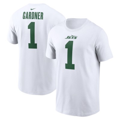 Футболка с номером Ahmad Sauce Gardner New York Jets Nike Legacy - White