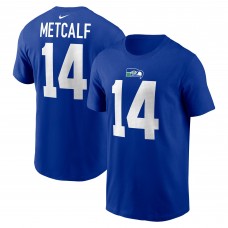 Футболка с номером DK Metcalf Seattle Seahawks Nike Throwback - Royal