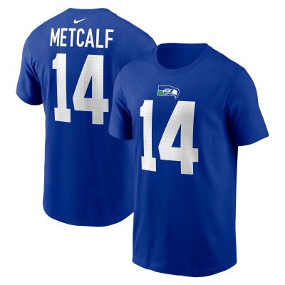 Футболка с номером DK Metcalf Seattle Seahawks Nike Throwback - Royal