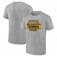 Футболка Pittsburgh Steelers Hometown Collection Hot Route - Heather Gray