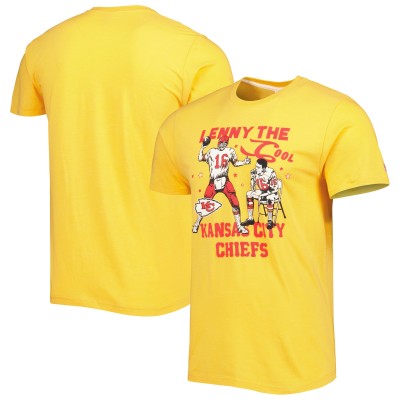 Футболка Len Dawson Kansas City Chiefs Homage Caricature Retired Player Tri-Blend - Gold