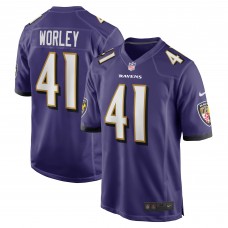 Игровая джерси Daryl Worley Baltimore Ravens Nike - Purple