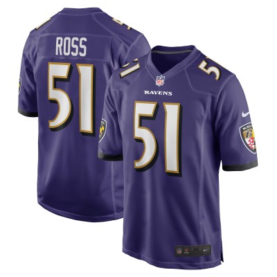 Игровая джерси Josh Ross Baltimore Ravens Nike - Purple