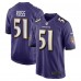 Игровая джерси Josh Ross Baltimore Ravens Nike - Purple