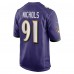 Игровая джерси Rayshad Nichols Baltimore Ravens Nike - Purple