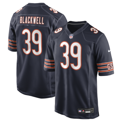 Джерси Chicago Bears Josh Blackwell Nike Navy Game