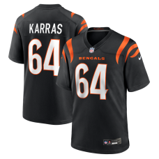 Джерси Cincinnati Bengals Ted Karras Nike Black Game Джерси Cincinnati Bengals Ted Karras Nike Black Game