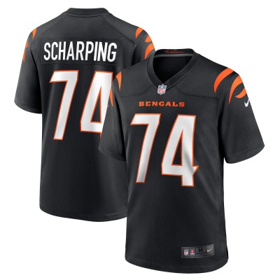 Игровая джерси Max Scharping Cincinnati Bengals Nike - Black