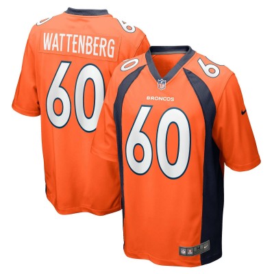 Игровая джерси Luke Wattenberg Denver Broncos Nike - Orange