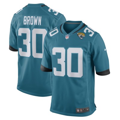 Игровая джерси Montaric Brown Jacksonville Jaguars Nike - Teal