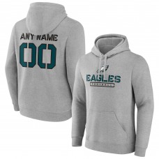 Толстовка Philadelphia Eagles Personalized Name & Number Evanston Stencil - Gray