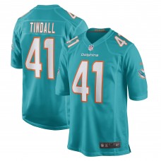 Channing Tindall Miami Dolphins Nike Game Player Jersey - Aqua
