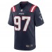 Игровая джерси DaMarcus Mitchell New England Patriots Nike - Navy