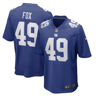 Игровая джерси Tomon Fox New York Giants Nike - Royal