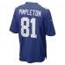 Игровая джерси Kalil Pimpleton New York Giants Nike - Royal