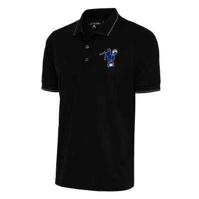 Поло Indianapolis Colts Antigua Team Logo Throwback Affluent - Black