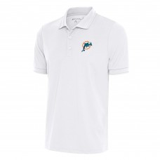 Поло Miami Dolphins Antigua Team Logo Throwback Affluent - White