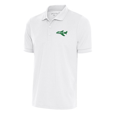 Поло New York Jets Antigua Team Logo Throwback Affluent - White