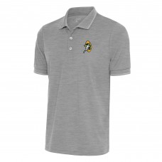 Поло Green Bay Packers Antigua Team Logo Throwback Affluent - Heather Gray